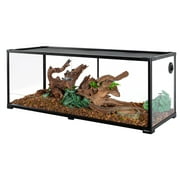 REPTIZOO Reptile Glass Tank - 48 x 18 x 18 Inches Knock Down Full View Natural Terrarium
