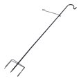 thumbnail image 1 of 1pc Flagpole Hook Shepherd Hook for Garden Outdoor Ground Inserting Iron Hook, 1 of 5