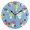 Black, variant on Cute Mushrooms Pattern Wall Clock 10in Round Artistic Oil Painting Home Decor Desk Table Clock