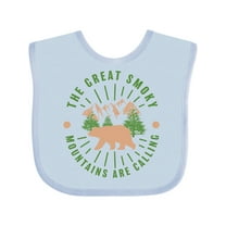 Inktastic The Great Smoky Mountains Are Calling Boys or Girls Baby Bib