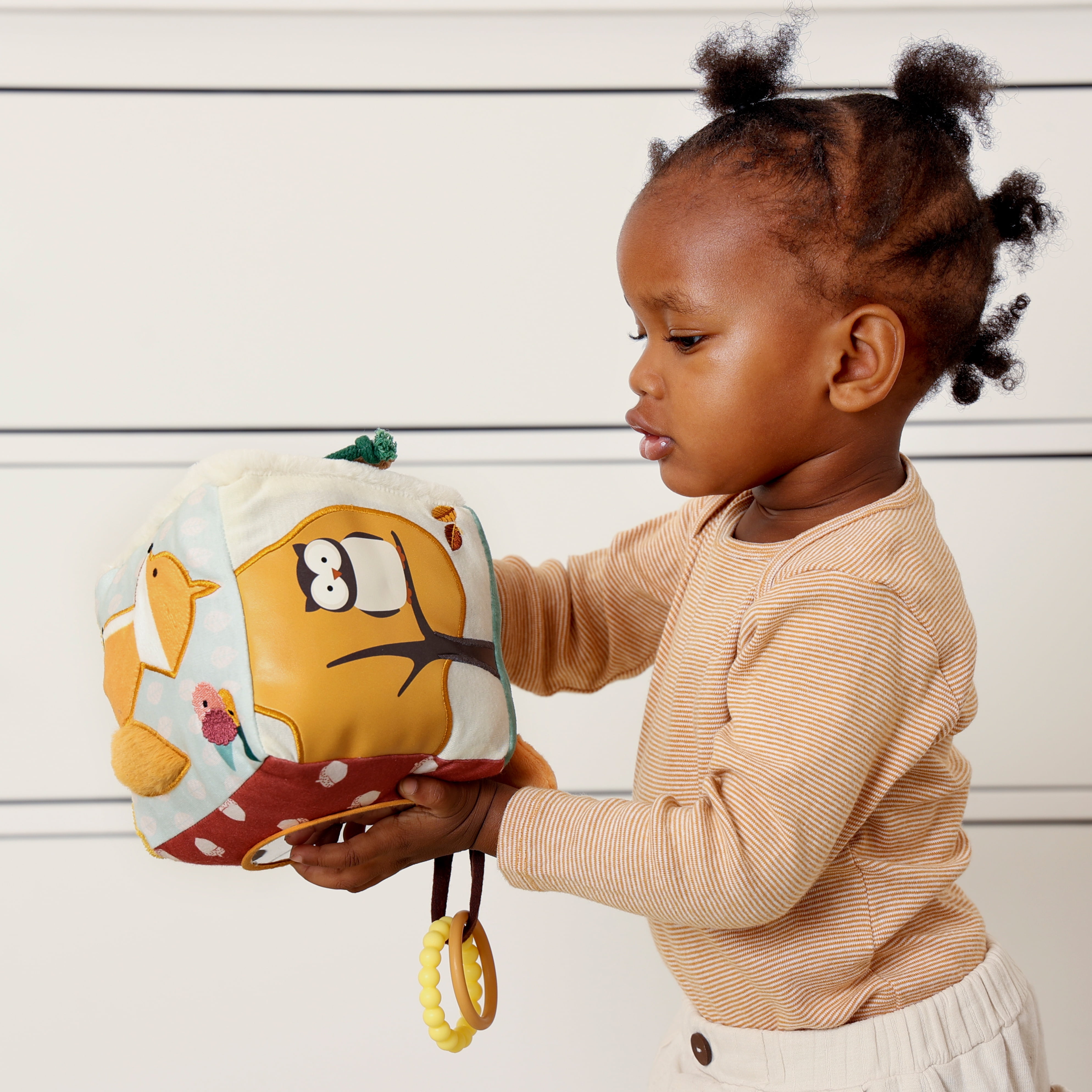 Little Big Friends Soft Activity Cube Sensory Toy for Infants & Toddlers in Forest Theme