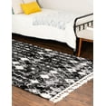 thumbnail image 4 of Unique Loom Cherokee Collection Area Rug - Clemson (4' x 6' Rectangle Fossil Gray/Black), 4 of 12