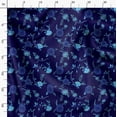 thumbnail image 3 of Soimoi Minky Blue Fabric By the Yard - 56 Inch Wide - Florals, Leaves Print Fabric - Elegant & Beautiful Patterns for Fashion and Home Decor Printed Fabric, 3 of 6