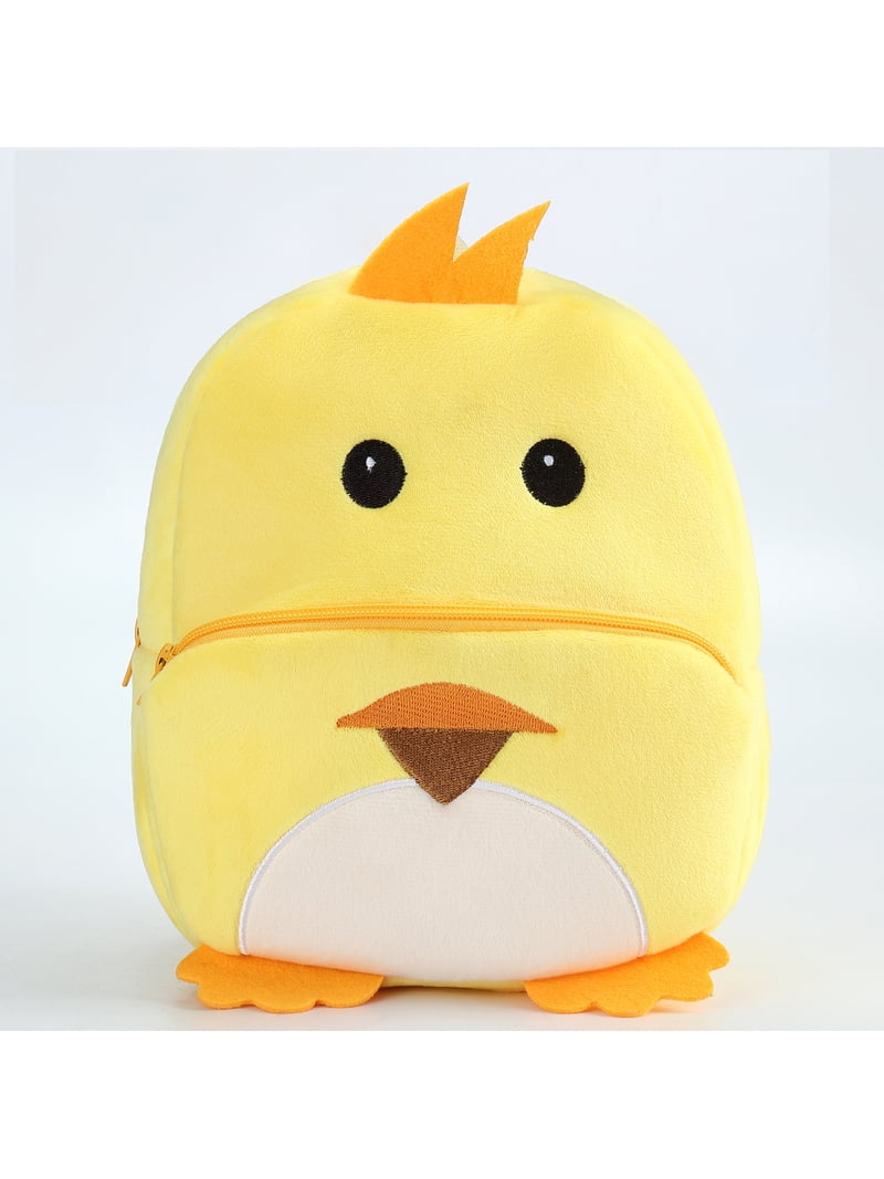 cartoon girl mini backpack WIBACKER 10 inch Toddler Mini Backpack Pre SchoolBag Plush Animal Cartoon  Travel Bag for Baby Girl Boy 2-5 Years Kindergarten - Duck