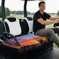 thumbnail image 5 of XYZCANDO Desert Cactus Sunset 2-Seater Golf Cart Seat Cover with 4 Pockets - Non-slip Washable Universal Accessory for Golf Lovers, 5 of 8