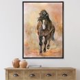 thumbnail image 3 of Designart Portrait De Beau Cheval Alezan II ART MURAL À CADRE FLOTTÉ, 3 of 4
