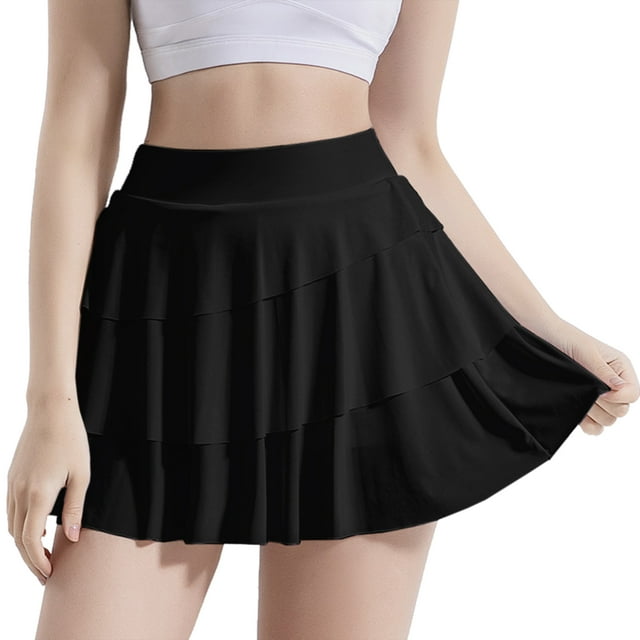 Shorts Deportivos Falda pantalón atlética para mujer Faldas de golf de tenis de 2 capas con pantalon Meterk Shorts Deportivos