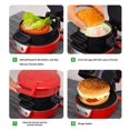 thumbnail image 3 of Osfvolr 2X Burger Press Non-Stick Multifunction Customize Ingredients for English Muffins Croissants Mini Waffles US Plug, 3 of 8