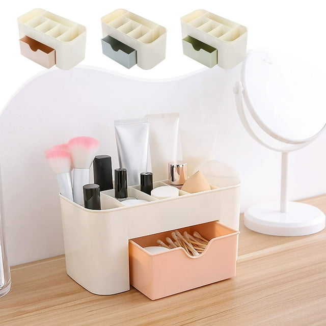 Organizador de Escritorio con Compartimentos Ajustables, Multifuncional, Compacto, para Oficina, para Ahorrar Espacio y con Plástico Resistente.