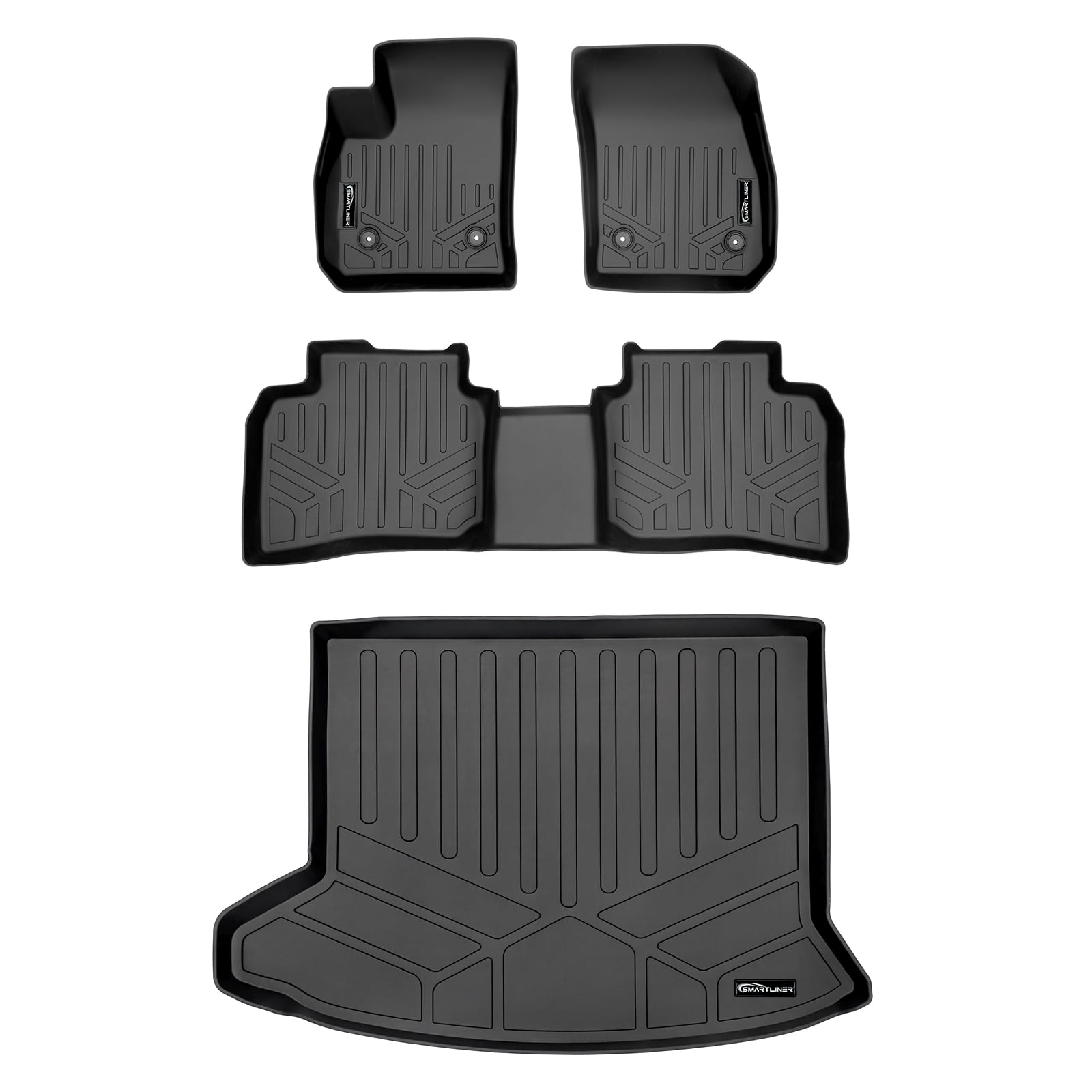 Maxliner 2019-2020 Cadillac XT4 Custom Fit Floor Mats 2 Rows Cargo ...