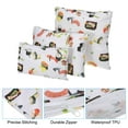 thumbnail image 4 of Unique Bargains 3 Sizes Reusable Washable Polyester Snack Bag Sandwich Bag, Beige 2 Set/6Pcs, 4 of 7