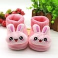 thumbnail image 2 of Zapatos De Conejo De Dibujos Animados Para Bebés Recién Nacidos Suela Suave Prewalker Caliente 0-18 Meses, 2 of 4