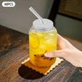 thumbnail image 5 of 48 Pack 450ml/15.2oz Clear Plastic Juice Bottles,Plastic Mason Jars with Lids, -20~60℃/-4~140℉,Leak-Proof for Smoothies, Milk, Coffee, 5 of 9