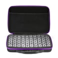 thumbnail image 2 of Zootealy 60-Bottles Diamond Painting Box Shockproof Drop-proof Double-Zipper Closure Embroidery Rhinestones Storage Container Case--Purple, 2 of 8