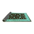 thumbnail image 2 of Ahgly Company Indoor Rectangle Oriental Turquoise Blue Industrial Area Rugs, 6' x 9', 2 of 4