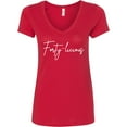 thumbnail image 3 of Inktastic Forty-licious Birthday Humor Women's V-Neck T-Shirt, 3 of 5