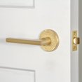 thumbnail image 4 of Viaggio Clomhmmil_Prv_238_Rh Circolo Hammered Right Handed Solid Brass Privacy Door Lever, 4 of 7