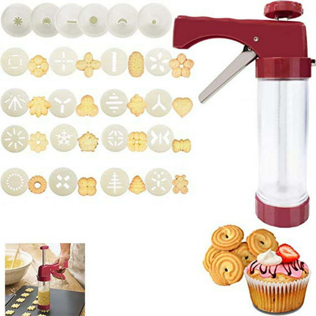 Cookie Press, Cookie Press Gun Kit, Classic Biscuit Maker Stainless ...