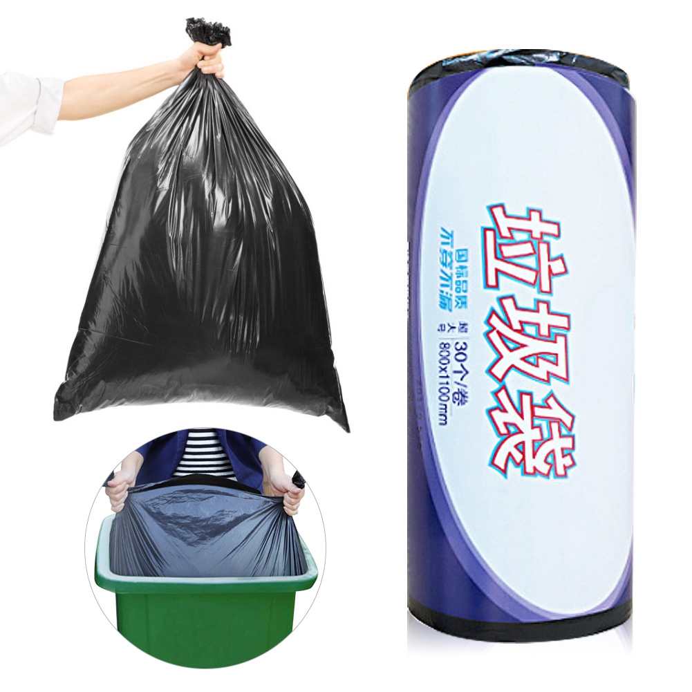 LYUMO Large Garbage Bag, Thicken Garbage Bag,Thicken Flat Mouth Garbage Bag for Hotel Canteen