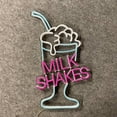 thumbnail image 4 of Glowneon Milk Shakes Neon Sign, Drink Shop/Store Decor Signboard, 4 of 4