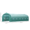 thumbnail image 2 of Large 26ft x 10ft Walk-In Greenhouse - Steel Frame, Green | Garden Plant Grow Tent for Outdoor Use, 2 of 7