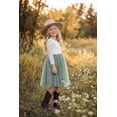 thumbnail image 3 of 2Bunnies Girls' 12M-10yr Peony Lace Straight Long Sleeve Knee Flower Girl Dress, 3 of 7