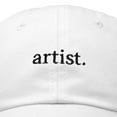 thumbnail image 2 of DALIX Artist Expression Baseball Cap Mens Womens Embroidered Hat in White, 2 of 7