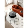 thumbnail image 6 of Sleek and Modern Round Coffee Table with Eye-Catching Relief Design, Black 76996, 6 of 7