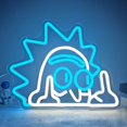 thumbnail image 1 of Letrero de neón JanHune Anime Rick LED para decoración de pared, 25 x 31 cm, 1 of 7