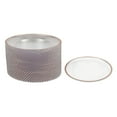 thumbnail image 4 of 25 Set Plates Round Polystyrene Dinner Plates Charger Serving Tray Clear Charger (Rose Gold), 4 of 12
