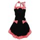 thumbnail image 1 of Delantal para mujer, delantal con bolsillos, delantal negro, delantal Feliz Sencillez, 1 of 3