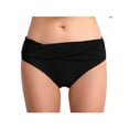 thumbnail image 4 of Csndyce Women Mid Waisted Bikini Bottom Retro Ruched Tummy Control Swim Shorts Solid Brief Female, 4 of 4