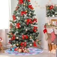 thumbnail image 4 of FMSHPON Watercolor Fish Scales Xmas Christmas Tree Skirt Stand Mat for Holiday Party Decoration Indoor Outdoor 36 inches, 4 of 6