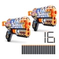 thumbnail image 1 of X-Shot Skins Flux - Sonic Super Speed ​​(paquete de 2 + 16 dardos) de ZURU, recarga fácil, tecnología de dardos de bolsillo de aire, lanzador de dardos de espuma de juguete para niños, adolescentes y, 1 of 5