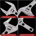 thumbnail image 4 of Llave ajustable, llaves ajustables Llaves de extremo abierto de 6-68 mm Llaves de aluminio Llave de baño Varilla Herramienta manual de fontanero para apretar y aflojar tuercas Pernos, 4 of 5