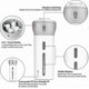 thumbnail image 2 of 2pcs 4 In 1 Travel Dispenser Leak- Travel Bottle Container L Set Toiletries Suitable, 2 of 3