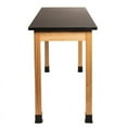 thumbnail image 3 of NPS 24x72" Modern Wood Science Lab Table with Chemical proof Top in Black, 3 of 6