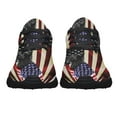 thumbnail image 5 of Black German Shepherd American Flag Patriot Shoes Women's Fashion Sneakers Tennis Running Shoes for Men Women Black Size 4.5, 5 of 7