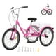 thumbnail image 1 of VEVOR Triciclo plegable para adultos, 24 pulgadas, 7 velocidades, bicicleta de crucero de 3 ruedas de acero al carbono con canasta y asiento ajustable, triciclos plegables para ir de compras, picnic, 1 of 9