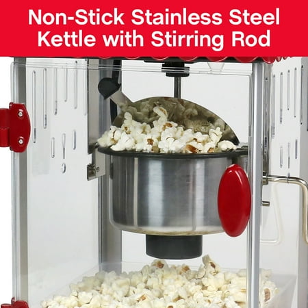 WestBend - 2.5-Ounce Popcorn Cart Popcorn Popper Machine - Red