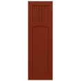 thumbnail image 5 of Ekena Millwork 18"W x 78"H True Fit PVC San Miguel Mission Style Fixed Mount Shutters, Pepper Red (Per Pair - Hardware Not Included), 5 of 9