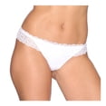 thumbnail image 1 of Tanga para mujer Marel G con encaje Blanco, 1 of 2