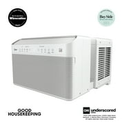 Midea 8,000 BTU Smart Inverter U-Shaped Window Air Conditioner, Save 35% Energy, Quiet, 350 Sq. ft., MAW08V1QWT-T, New