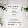 thumbnail image 2 of Inspirational Canvas Wall Art Motivational Do It Anyway Quote Canvas Print Positive Canvas Painting Office Home Wall Decor Framed Gift 12x15 Inch, 2 of 5