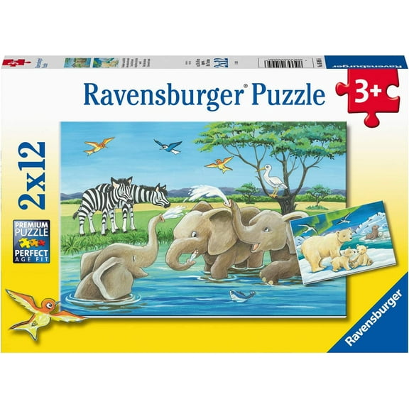 Ravensburger 2x12 Piece Puzzle Animal Cubs 050956