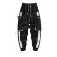 thumbnail image 1 of Hombre Streetwear Cintas Bolsillos Pantalón Cargo Harén Slim, 1 of 8