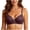 Coffee, variant on Womens Push Up Bra Lace Embroidery Shaping Underwire Bralette Sparkly Crystal Ornament Adjustable Straps Full Coverage Support Elegant Daily Lingerie Coffee 36