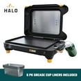 thumbnail image 4 of Halo Getaway 2-Zone Portable Griddle with Elevate Lid, 4 of 12