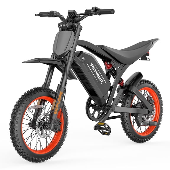 VOLTVOGUE VM16 14" Electric Bike for Adult, 1500W Peak Ebike with 48V 18Ah Removable Battery, Electric Bicycle with 31 MPH Max Speed, Full Suspension, UL2849