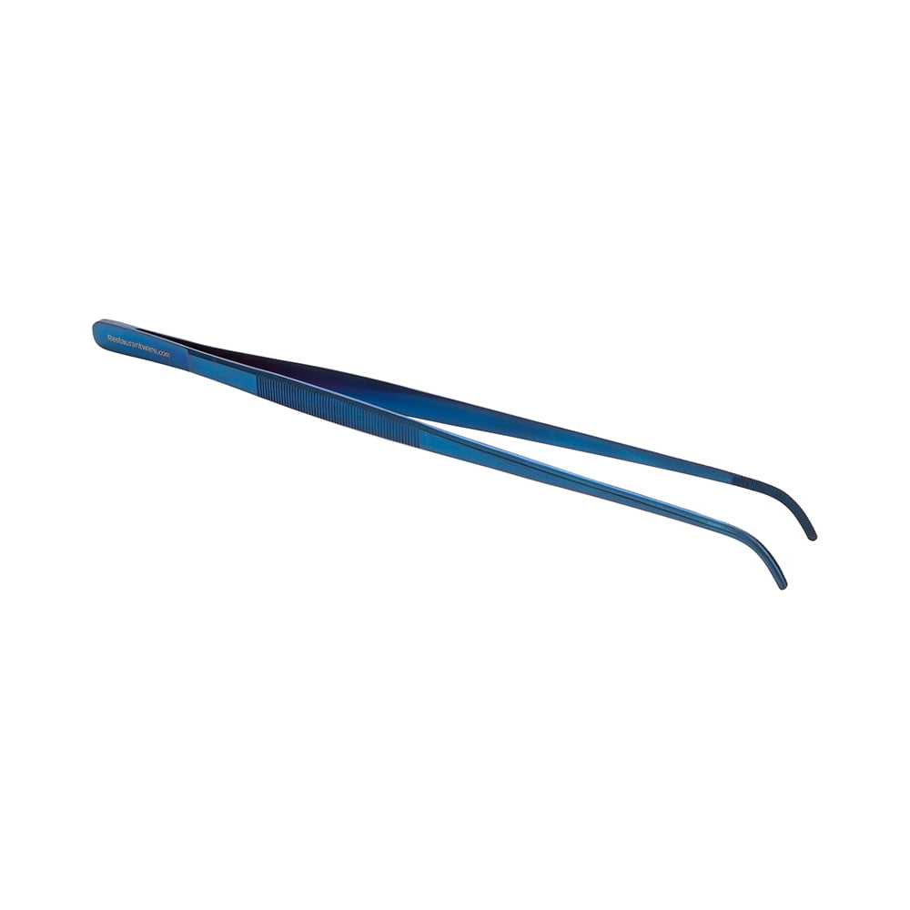 Perfect Point Titanium Blue Stainless Steel Long Slant Nose Tweezers